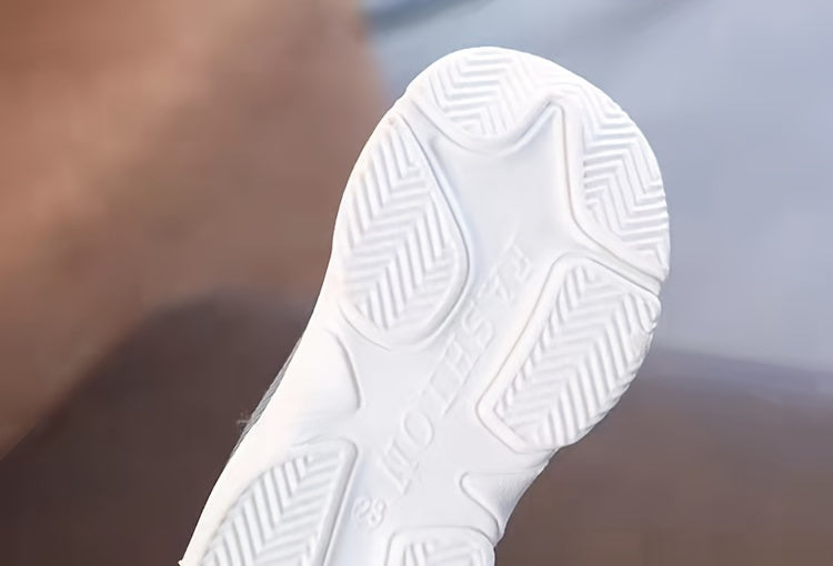 Boys Mid-Top Breathable Fabric Slip-On Sneakers