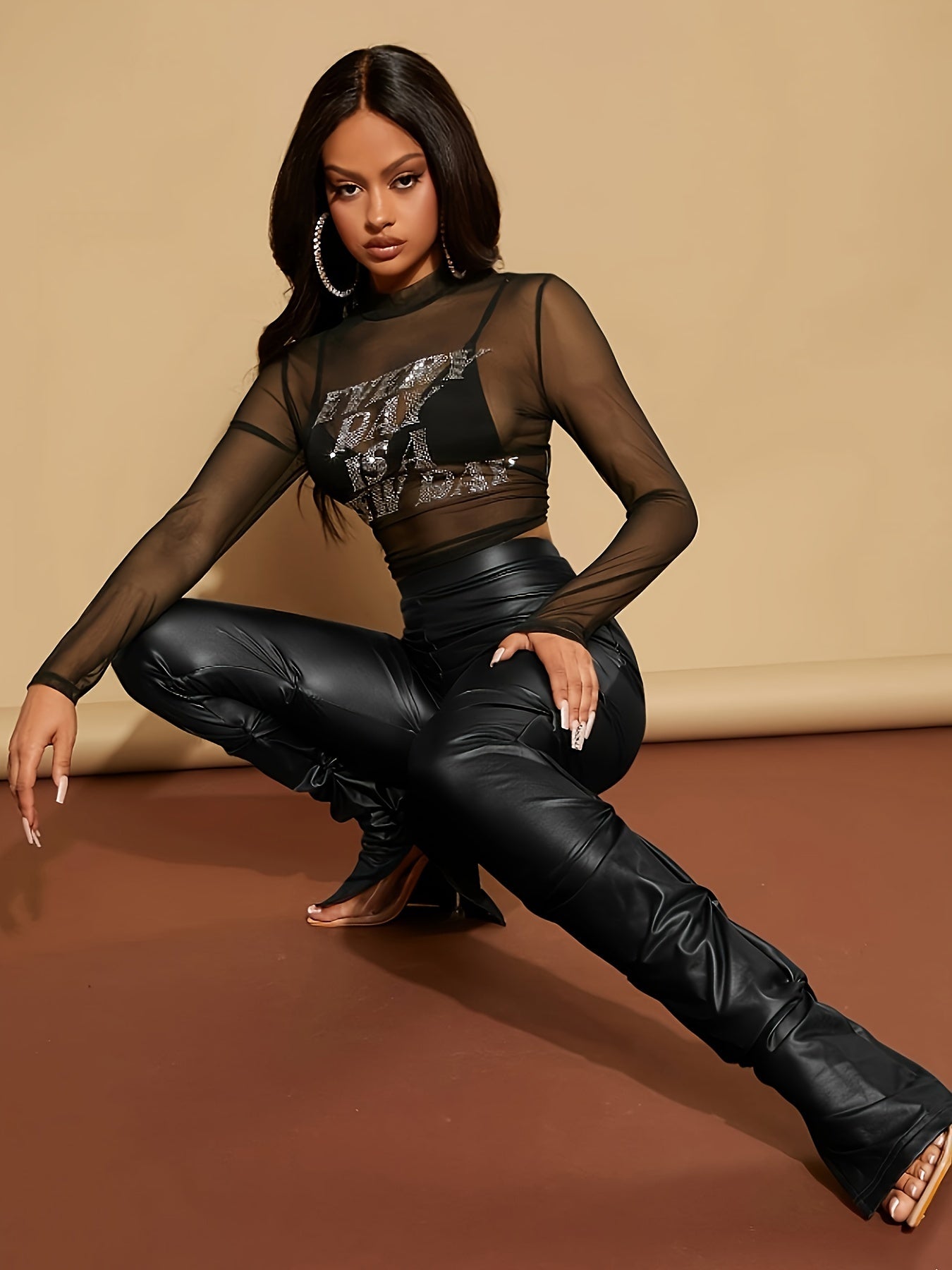 Faux Leather Pants
