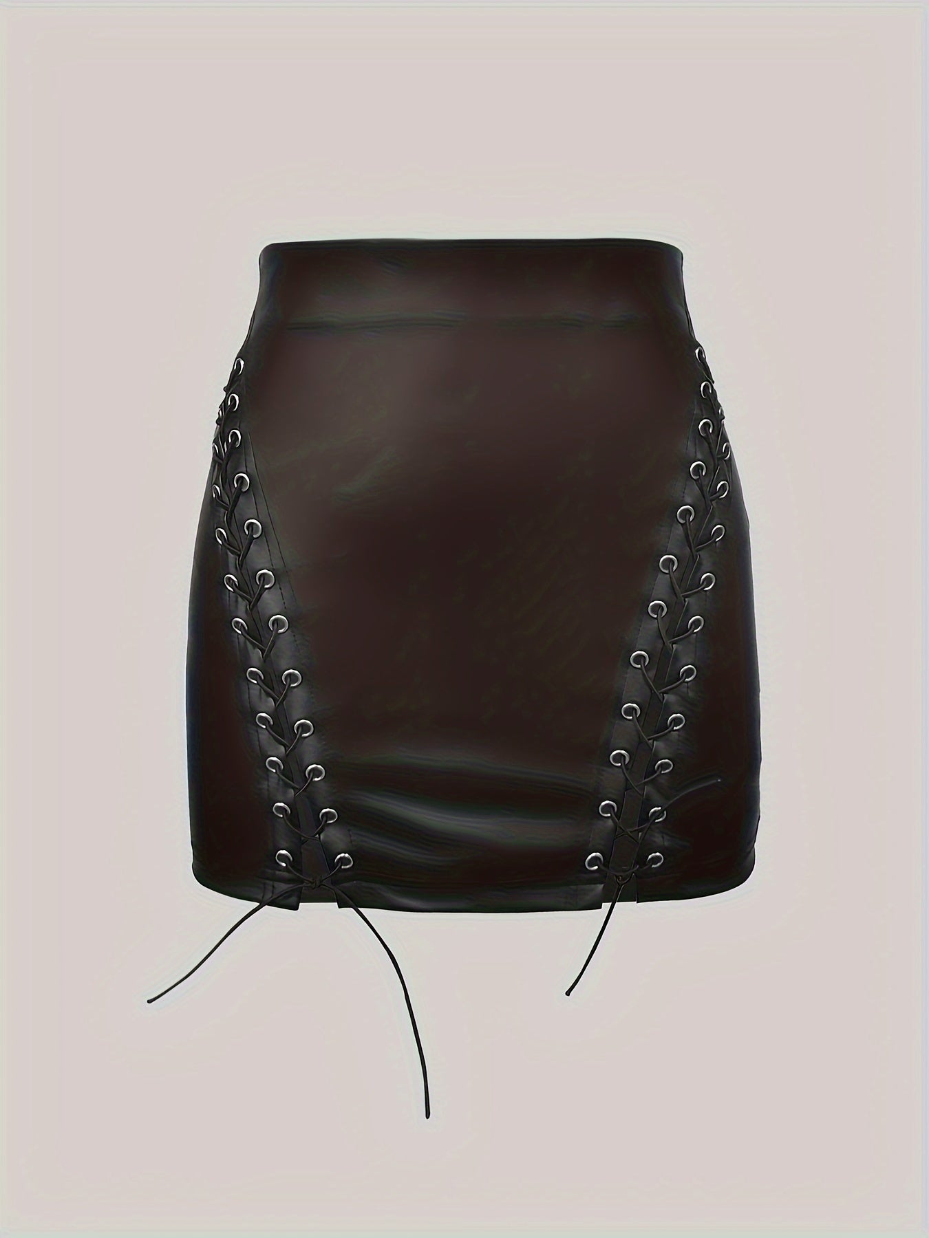 Sexy Mini Leather Bodycon Skirt