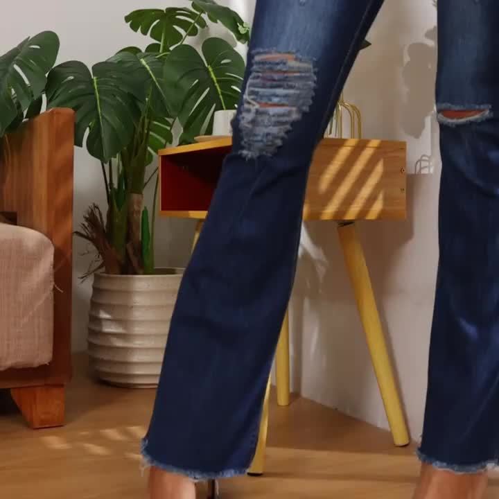 Flare High Waist Large Size Jeans