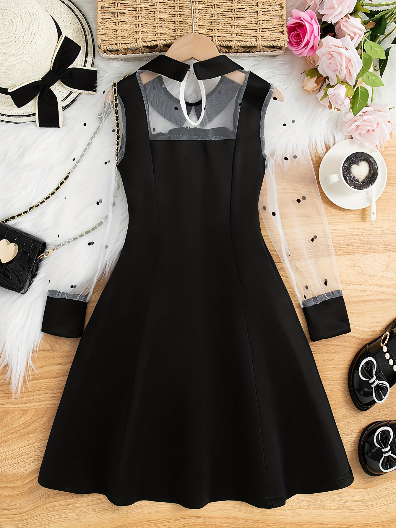 4 Color Midi Length Long Sleeve Summer Dress
