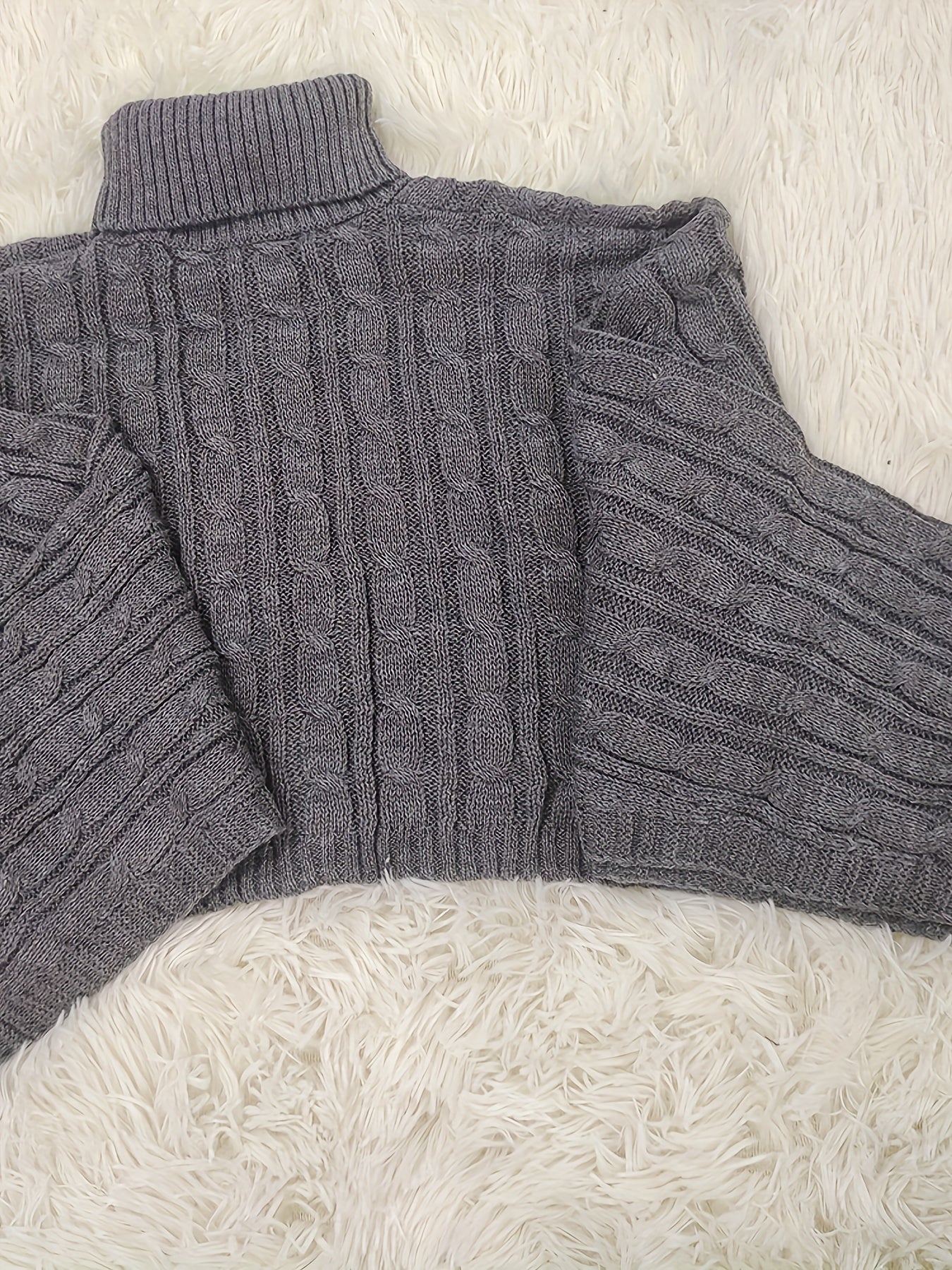 Turtleneck Cropped Sweater