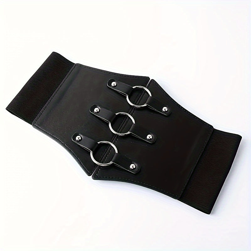 1pc Stylish Wide Elastic Waist Belt