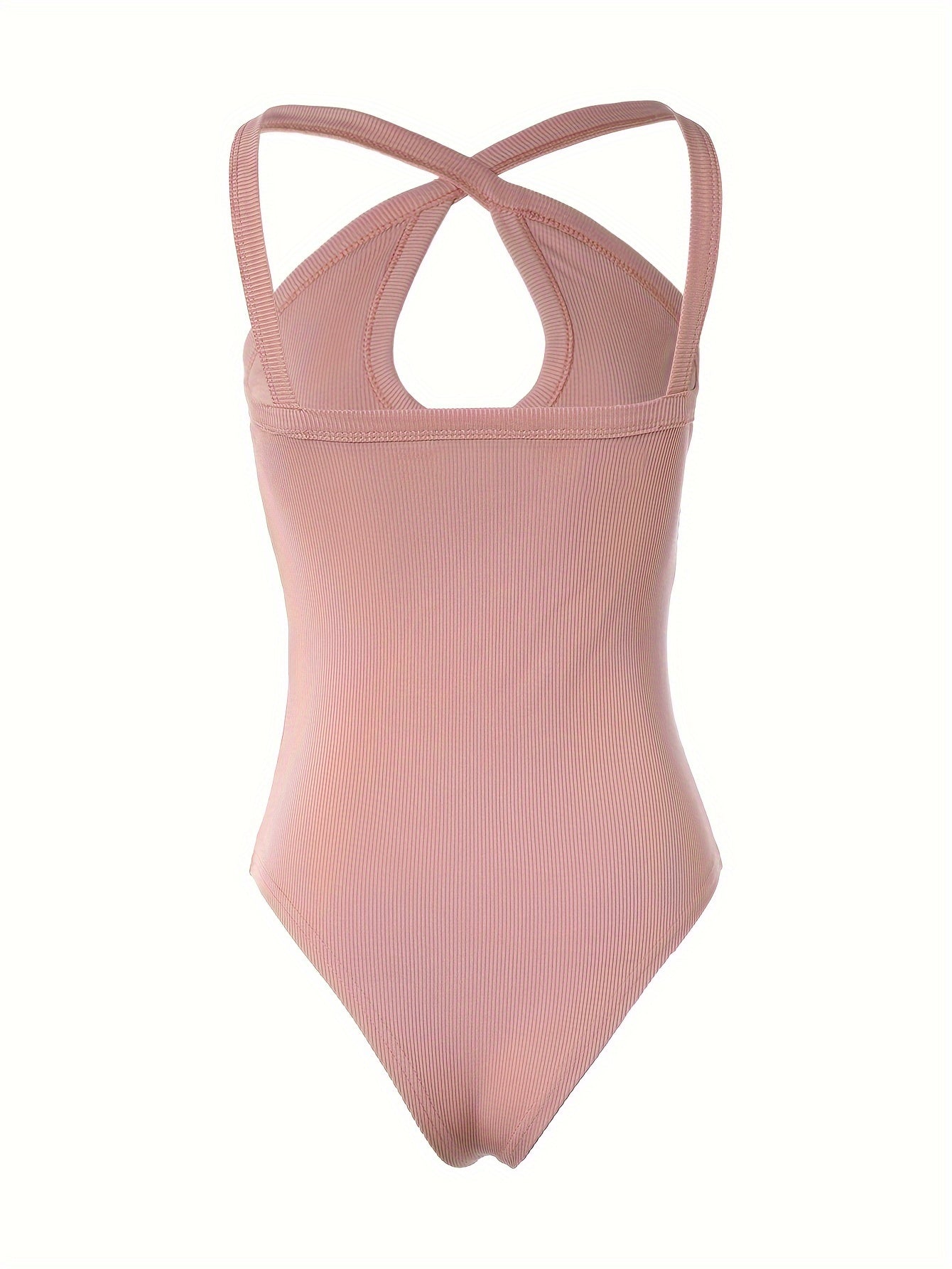 1 Solid Sexy Sleeveless Cami Bodysuit
