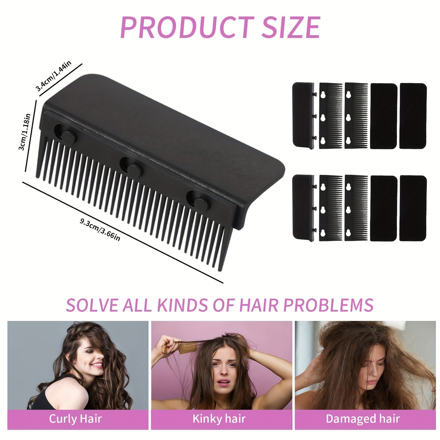 Premium Hair Straightener Comb Attachment for Professional