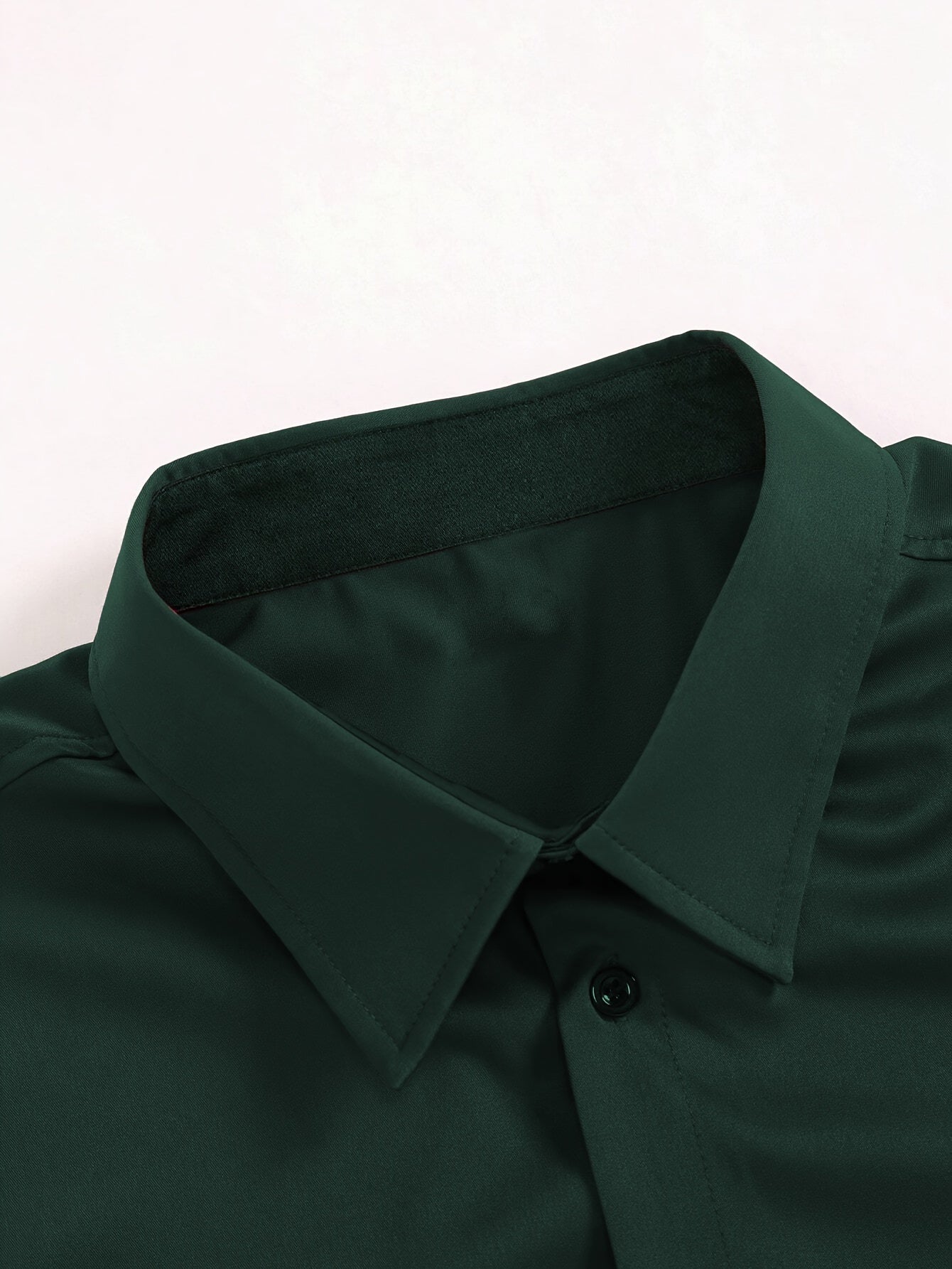 Elegant Solid Color Men'S Dress Shirt