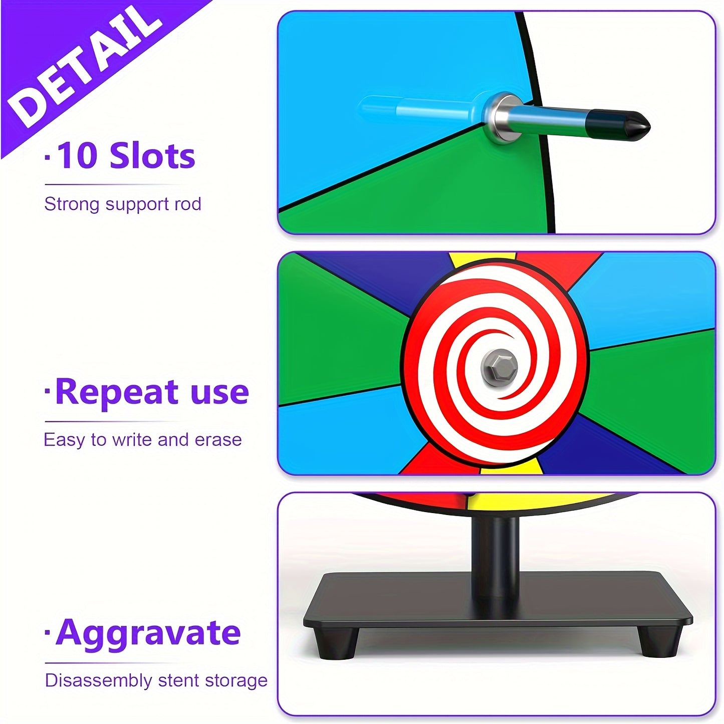 Big Spinning Wheel for Party Games and Family Games