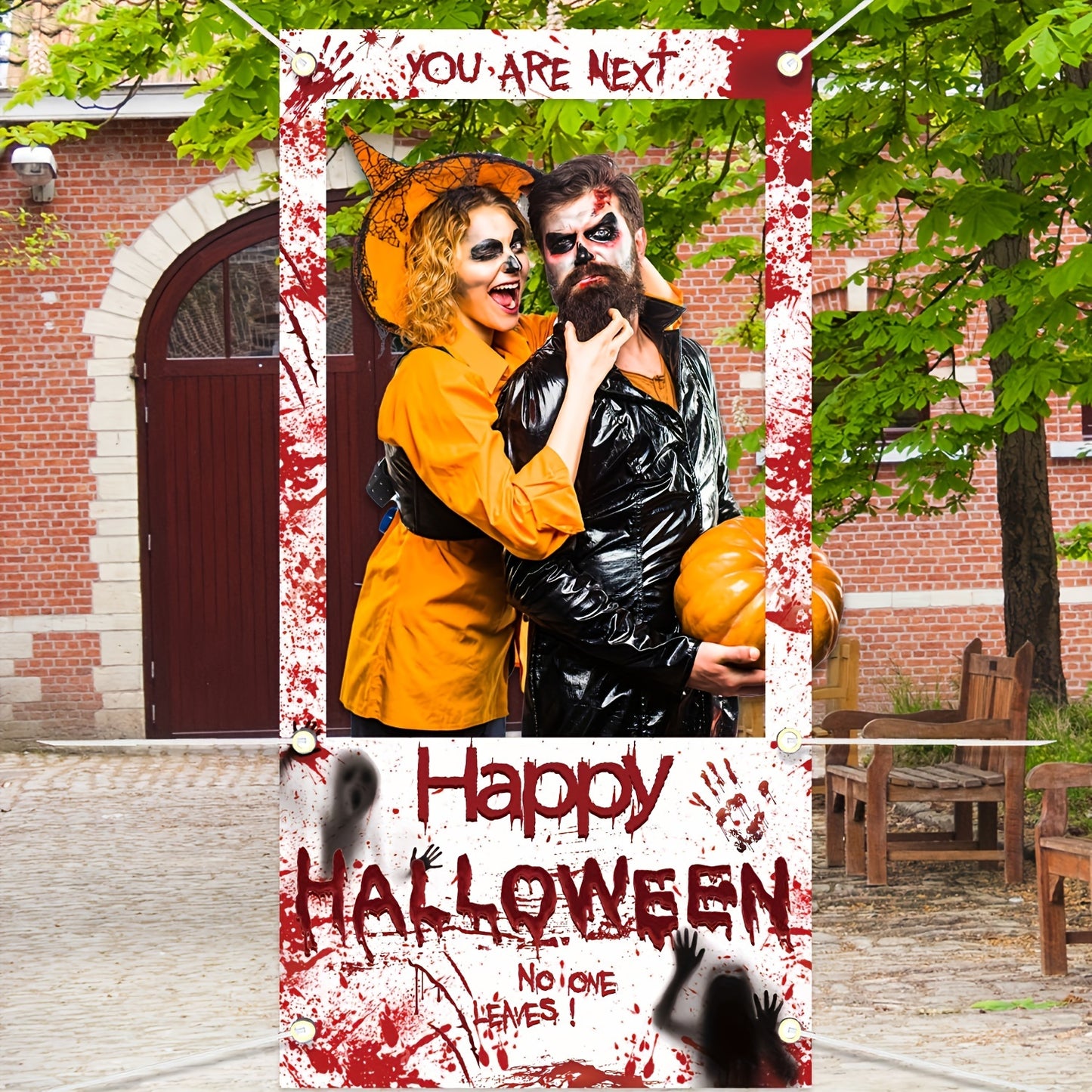 Halloween Bloody Door Curtain