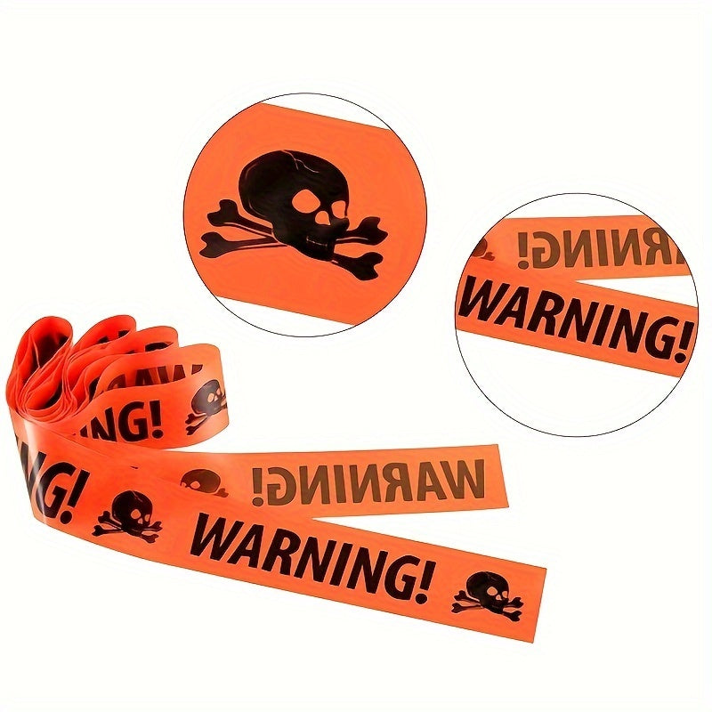 2pcs, 33ft Halloween Fright Caution Tape