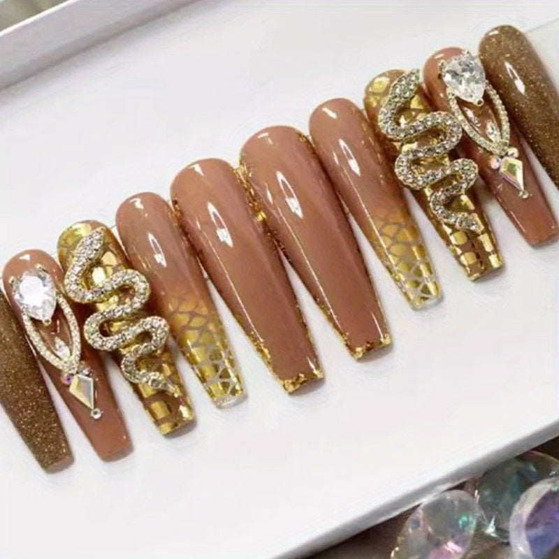 24pcs High-Shine Ballerina False Nails