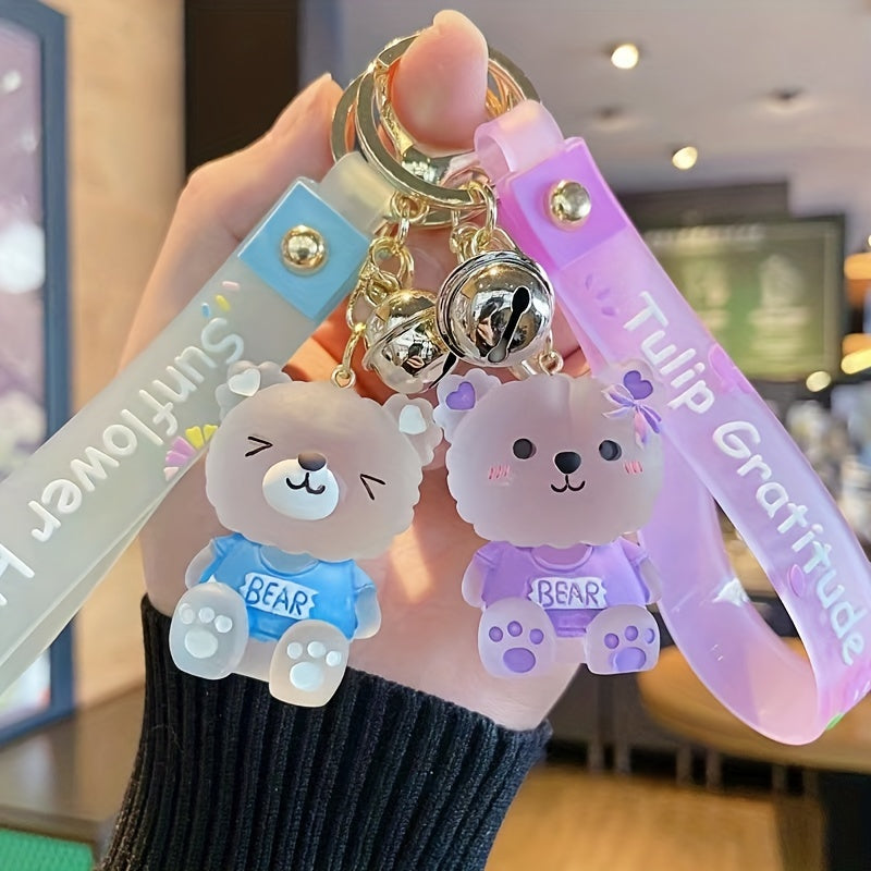 1pc Jelly Bear Keychain
