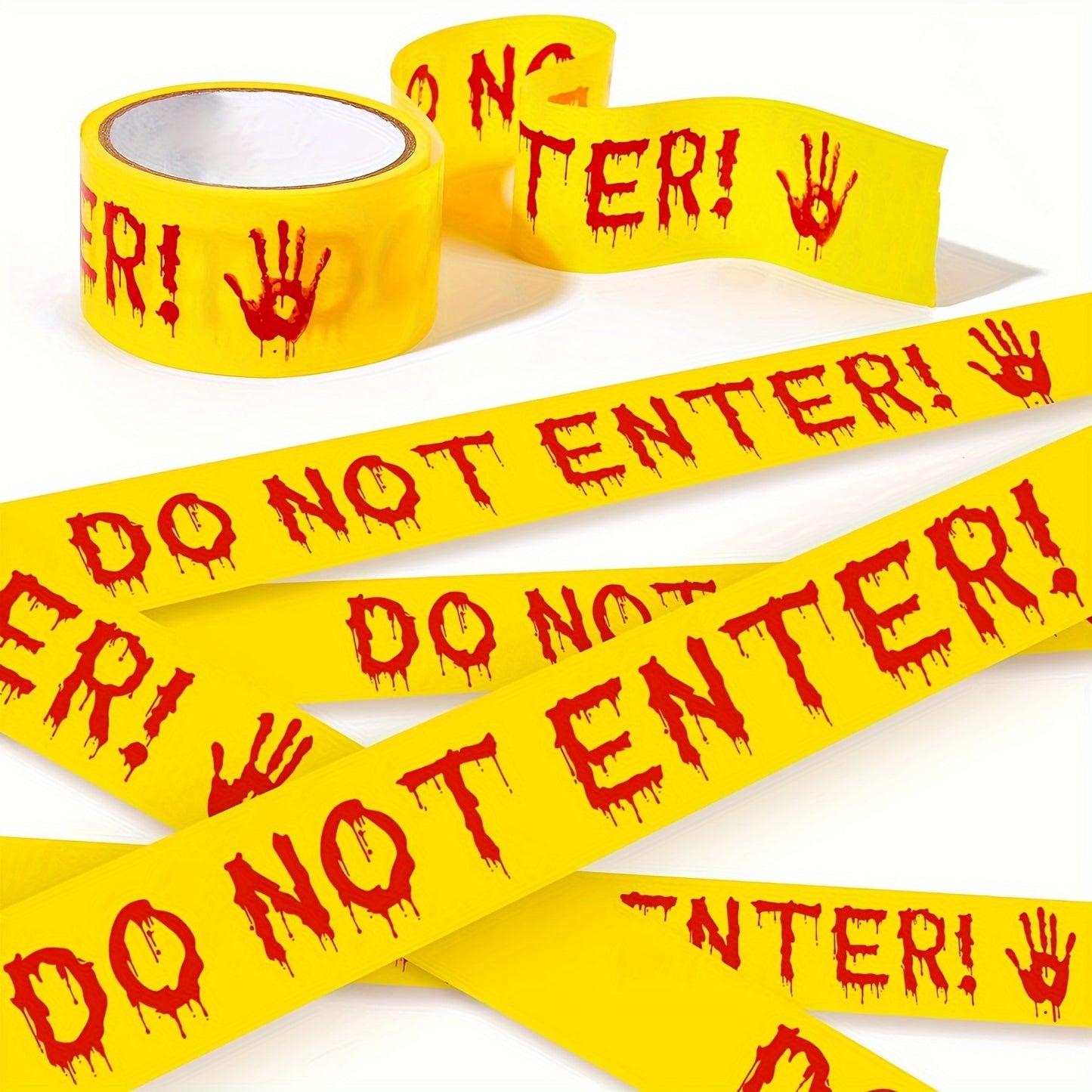82ft Bloody Handprint Halloween Caution Tape