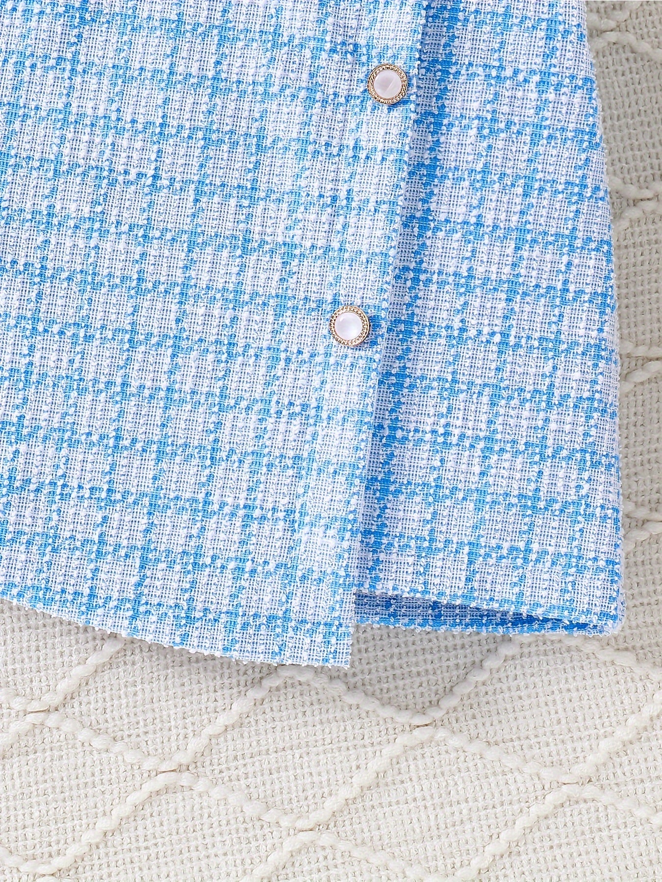 3-Piece Elegant Plaid Girls' Set