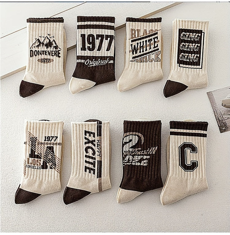 5 Pairs of Premium Men's Crew Socks