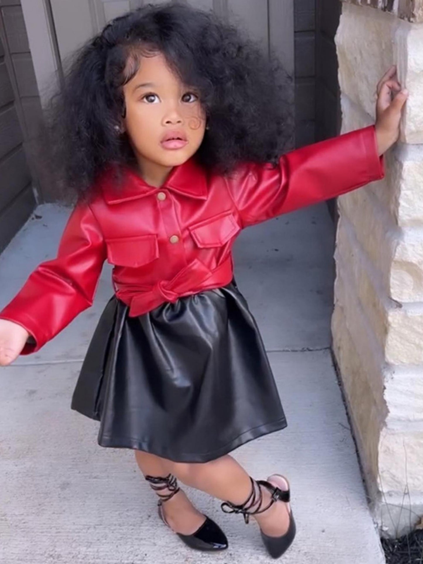 Leather Dress for Girls