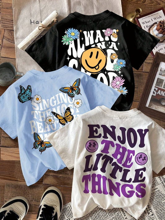 3-Pack Vibrant Graphic Tees