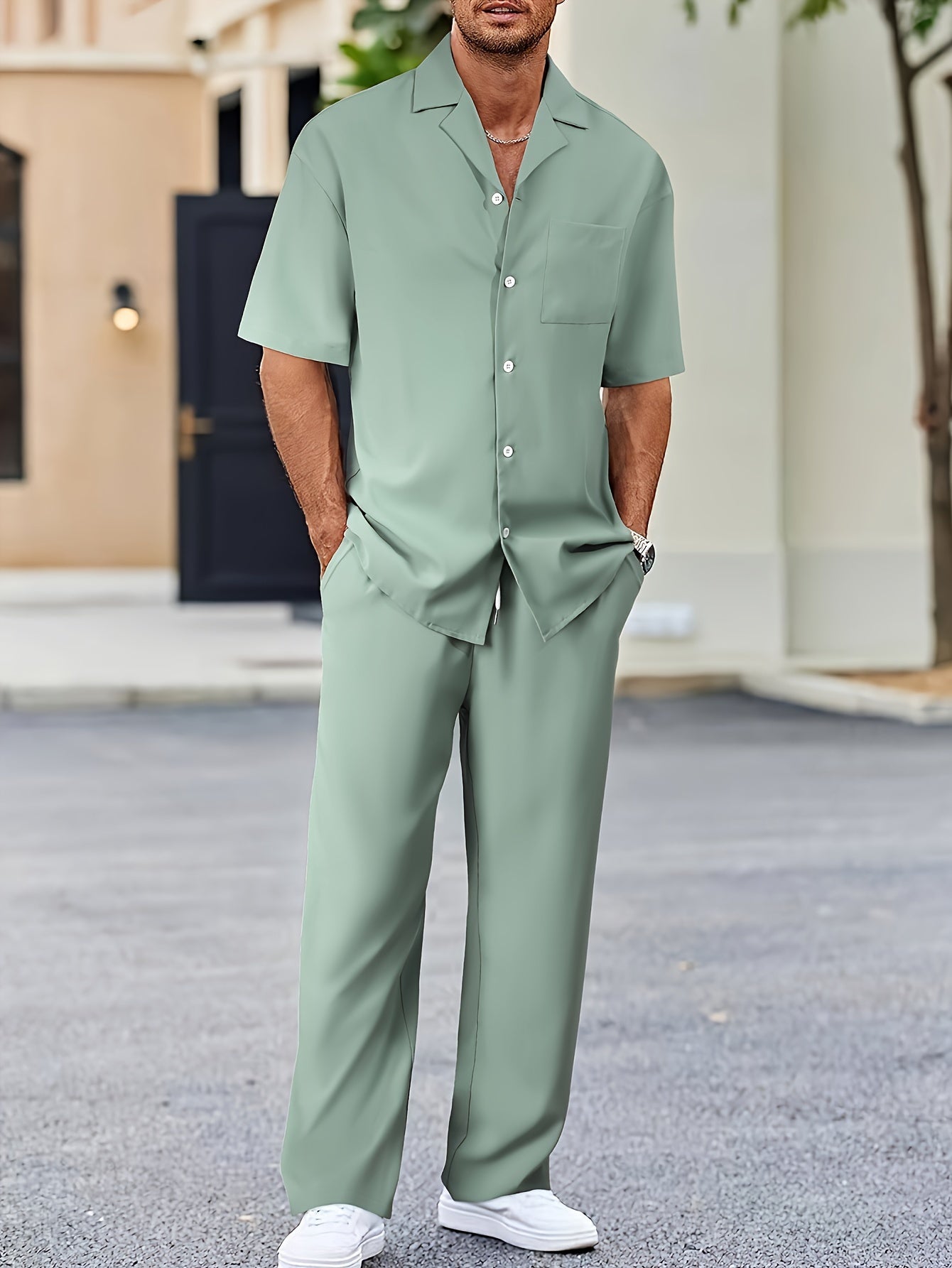Men's Casual Suit-Inspired Set