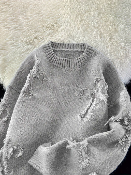 Stylish Ripped Sweater