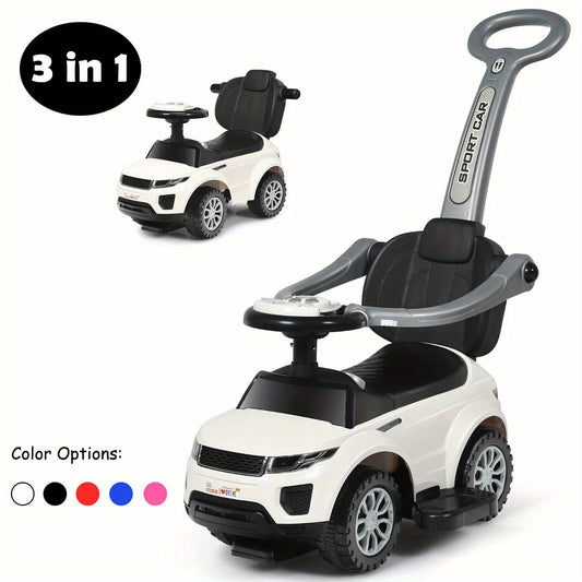 Costway 3-in-1 Toddler Ride-On Push Car Stroller