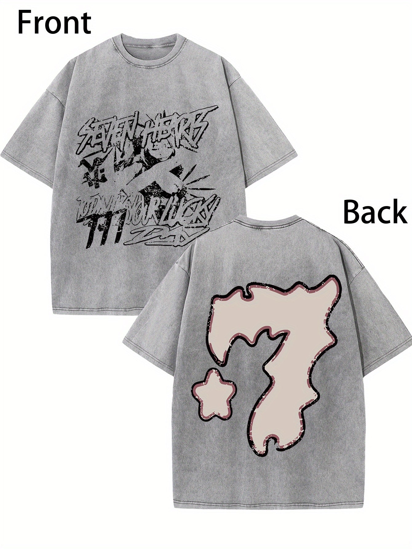 Retro Printed men's vintage round neck short sleeve cotton t-shirt