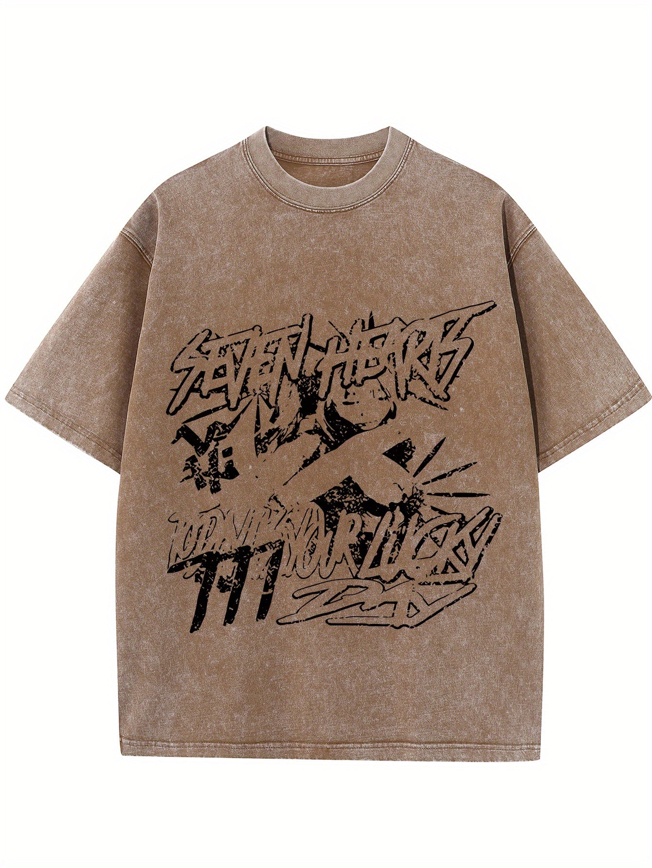Retro Printed men's vintage round neck short sleeve cotton t-shirt