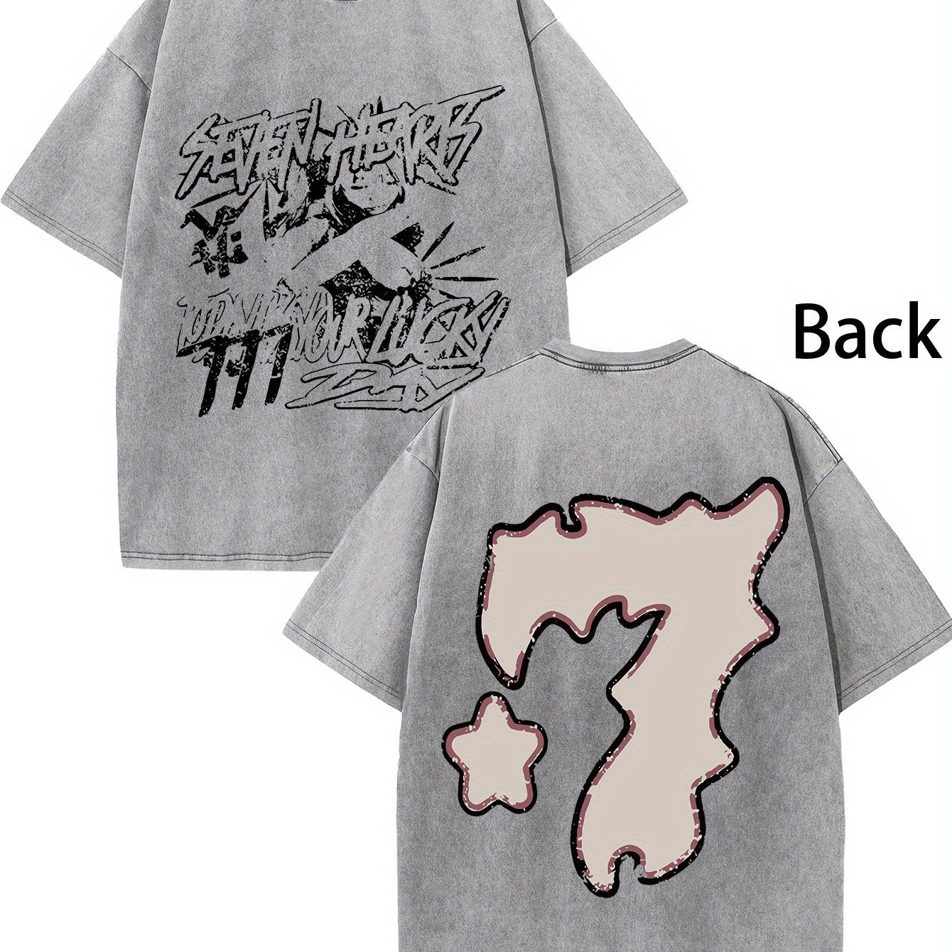 Retro Printed men's vintage round neck short sleeve cotton t-shirt