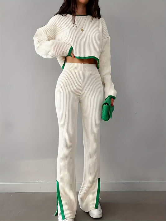 Elegant Crew Neck Sweater