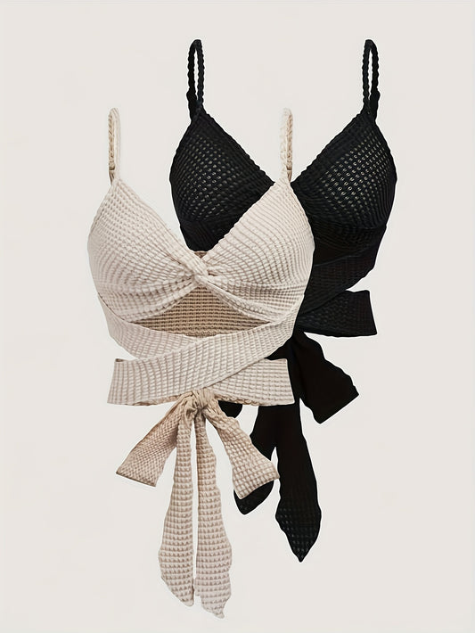 2-Pack Solid Cut Out Spaghetti Strap Top