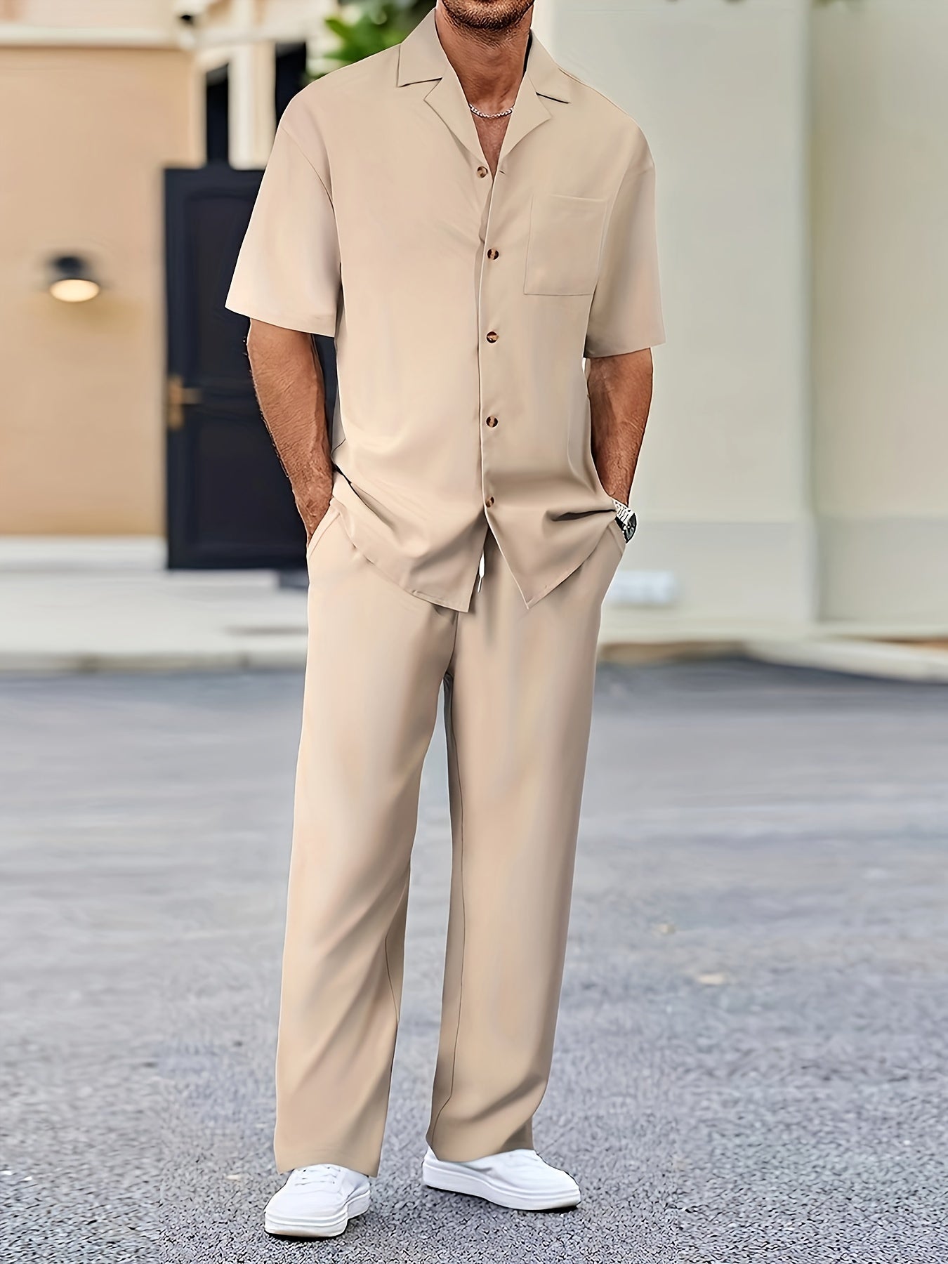 Men's Casual Suit-Inspired Set