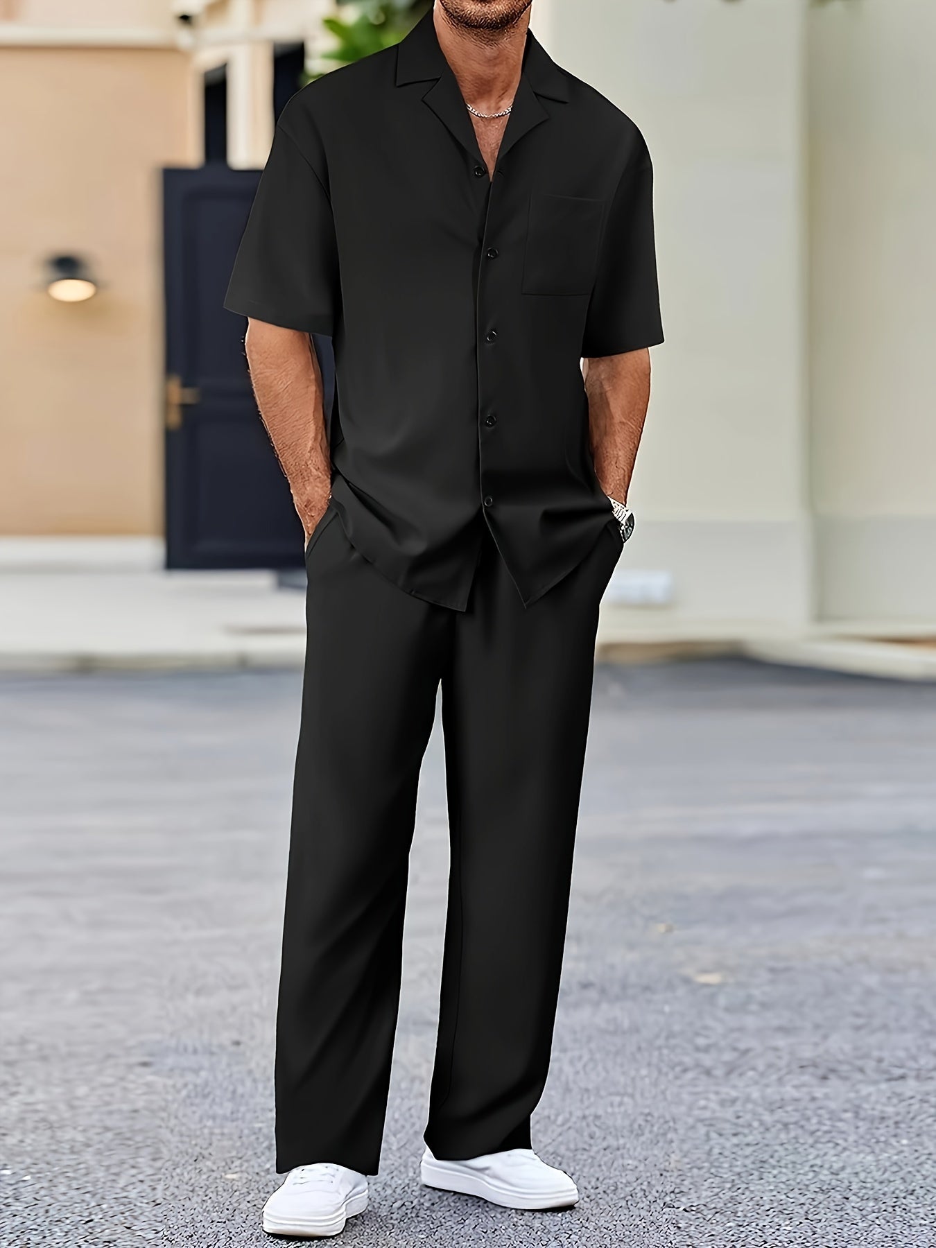 Men's Casual Suit-Inspired Set