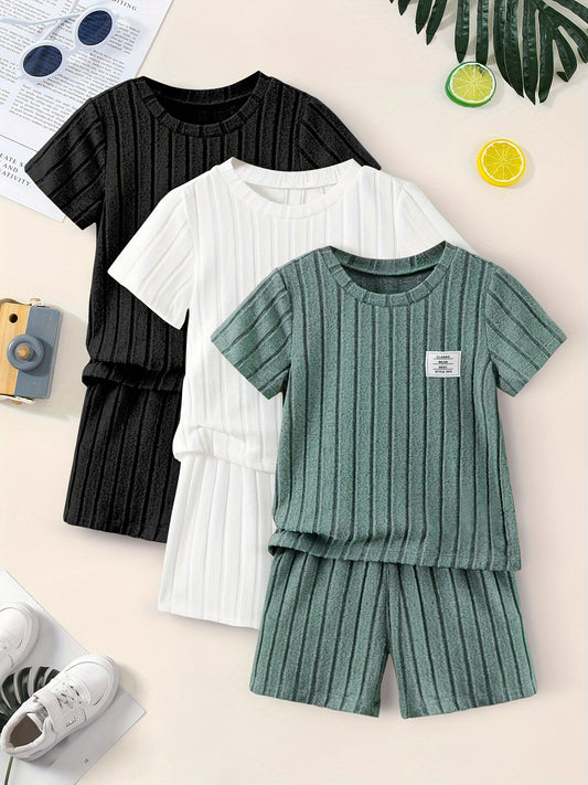 6pcs Boys' Summer Outfit Set
