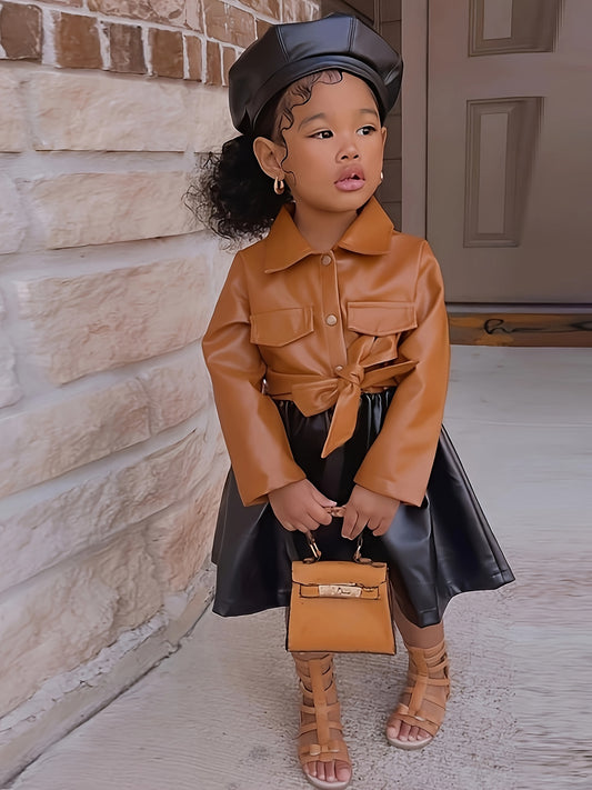 Leather Dress for Girls