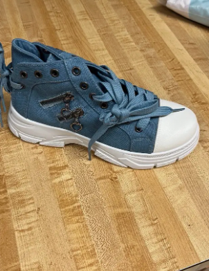 Womens Canvas Platform Sneakers