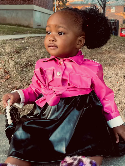 Leather Dress for Girls