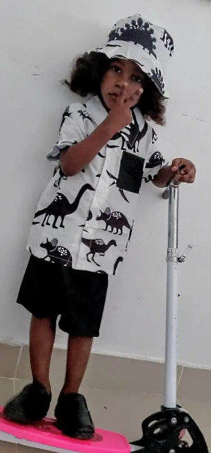 3pcs Boy's Casual Short Sleeve Collared Shirt With Hat & Shorts Set