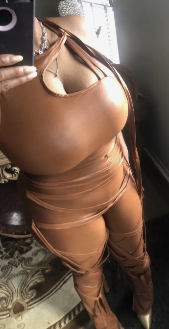Solid Sexy Two-piece Set