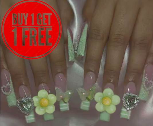 24PCS Pink Press-On Nails