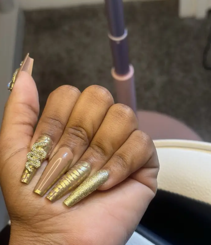 24pcs High-Shine Ballerina False Nails
