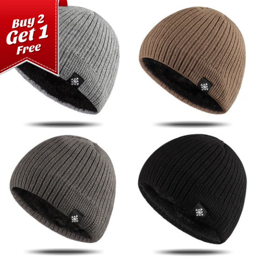 Thick Knitted Thermal Blend Hat