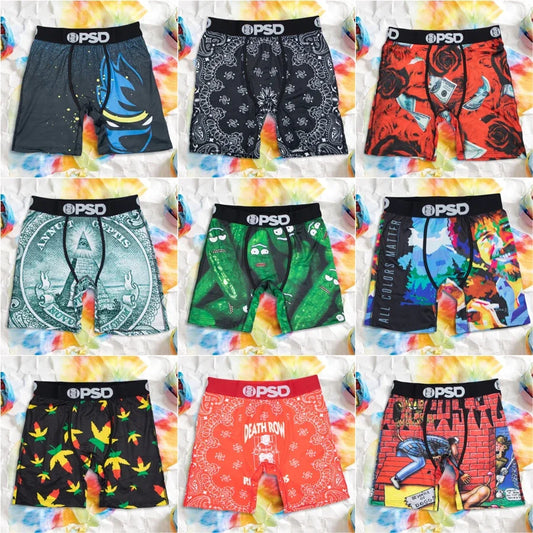Sexy Men Underwear Boxers Printed Men's Breathable Boxershorts Men's Plus Size Men Boxer Briefs