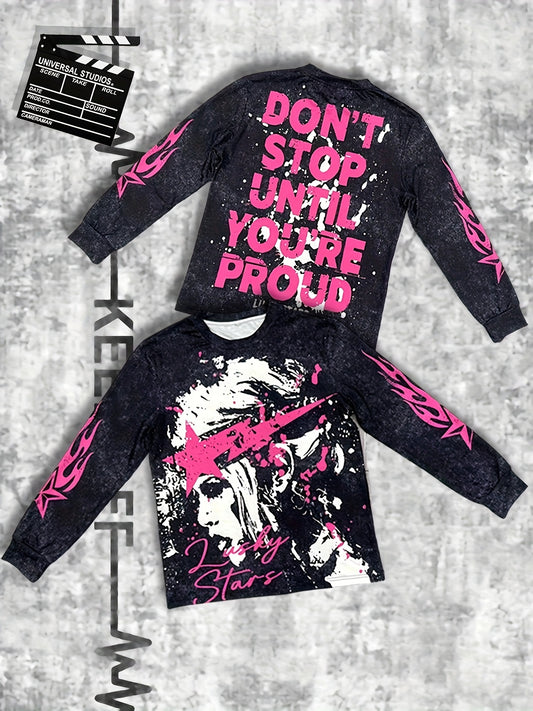 Street Style Crew Neck Sweatshirt