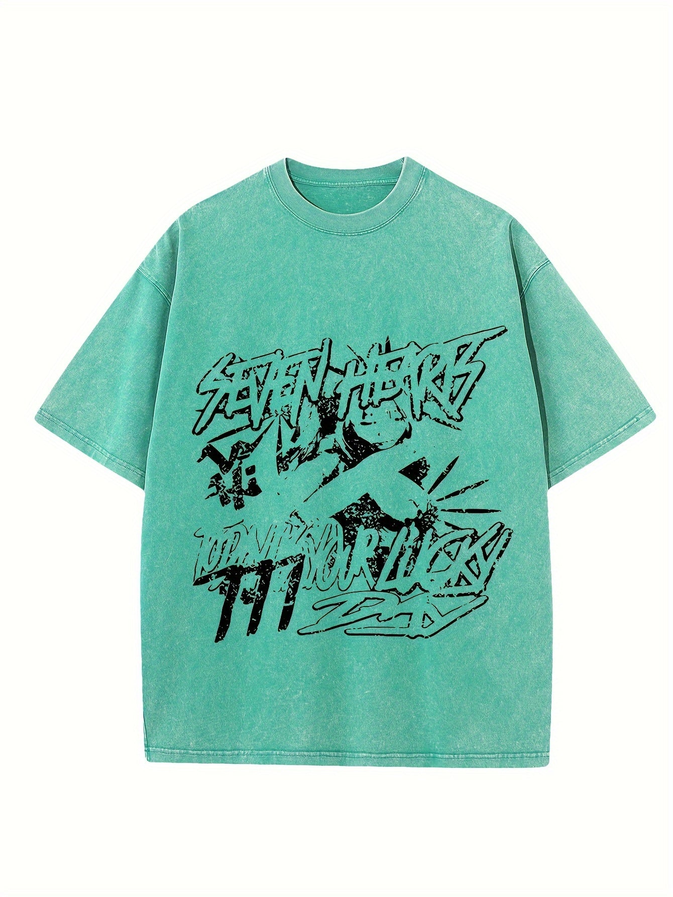Retro Printed men's vintage round neck short sleeve cotton t-shirt