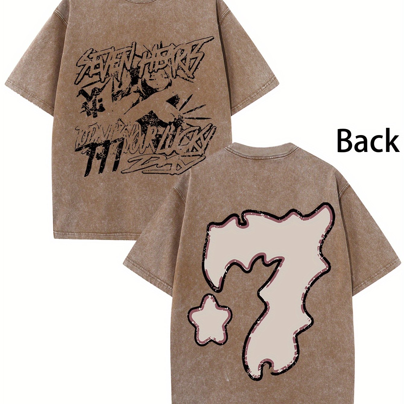 Retro Printed men's vintage round neck short sleeve cotton t-shirt