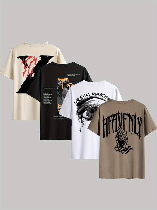 4 Men's Graphic T-Shirts