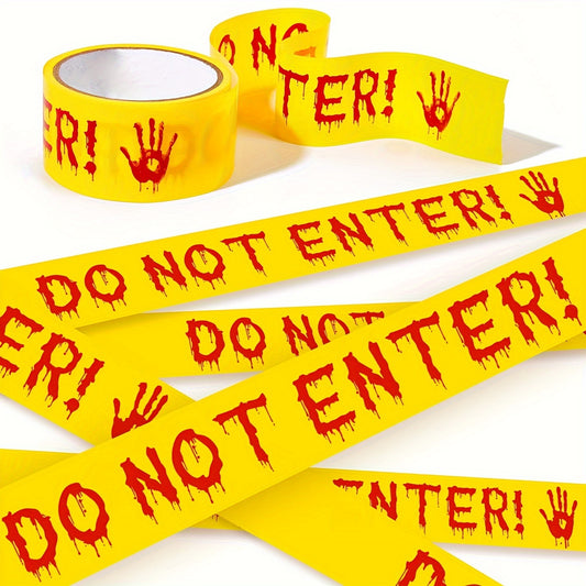 82ft Bloody Handprint Halloween Caution Tape