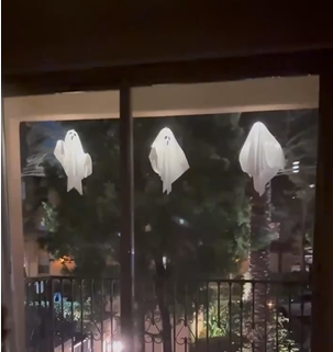 20-Inch Spooky Halloween LED Light with 3 Flashing Modes